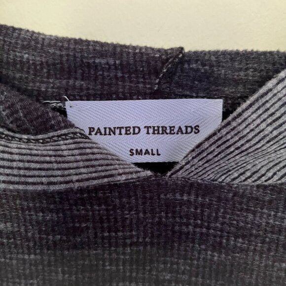 Painted Threads Women's Two-tone Grey Cropped Hoodie Size Small - Picture 5 of 8